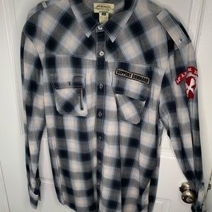 American Rag patch shirt